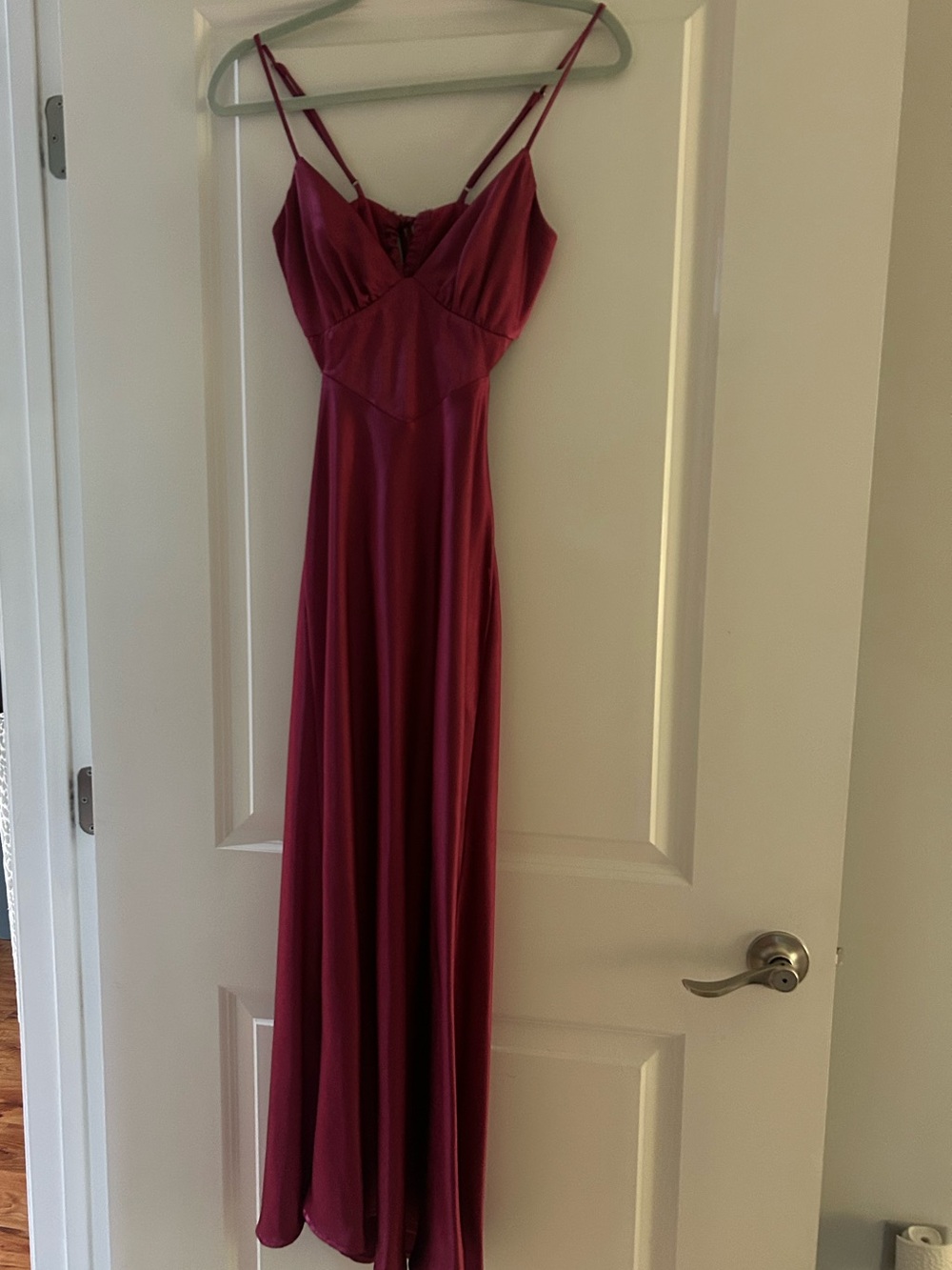 Hello Molly Magenta Spaghetti-Strap Maxi Dress